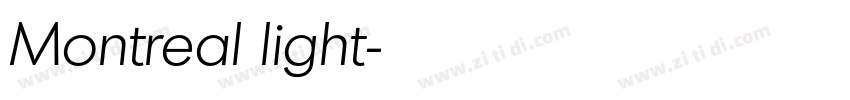 Montreal light字体转换